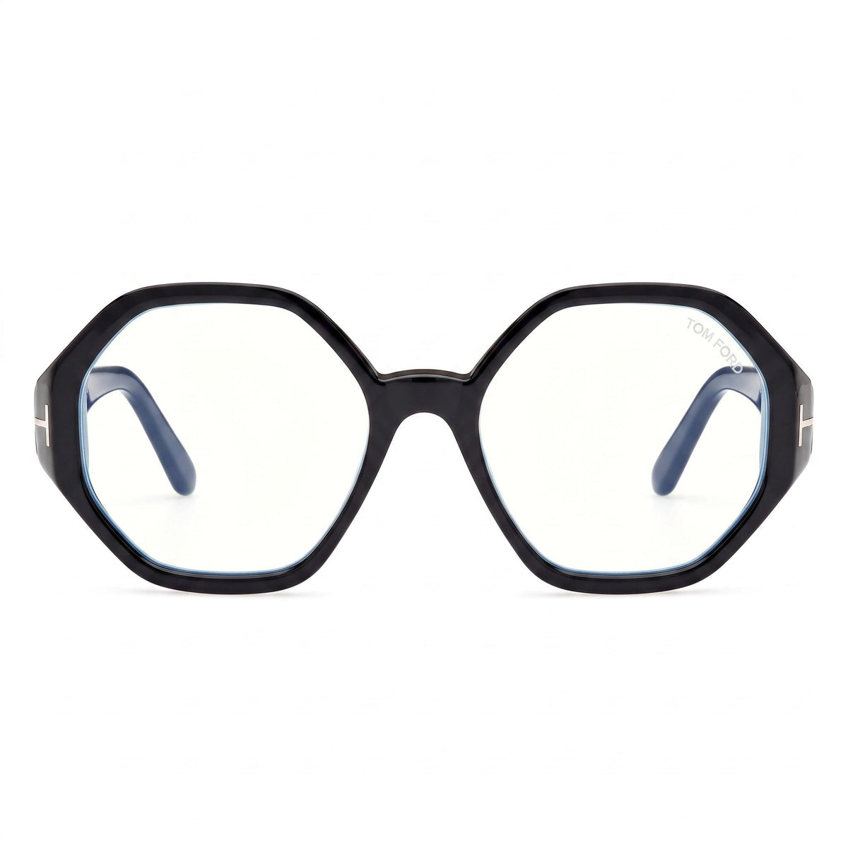 Gafas de Vista Tom Ford FT5967-B Redondas Negro Brillante Unisex, 53mm, Photo 2
