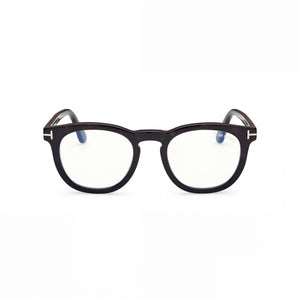 Tom Ford Ft5993-b Round Eyeglasses Unisex — front view, Tortoise