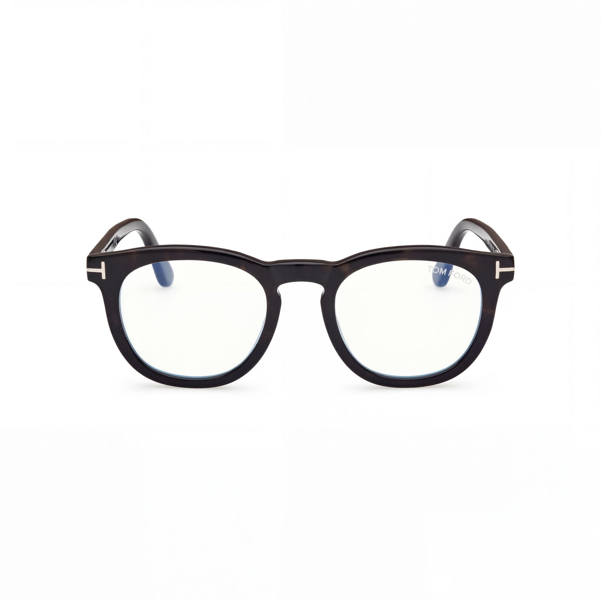 Tom Ford Ft5993-b Shiny Black - Smoke Round Eyeglasses Unisex, Photo 2
