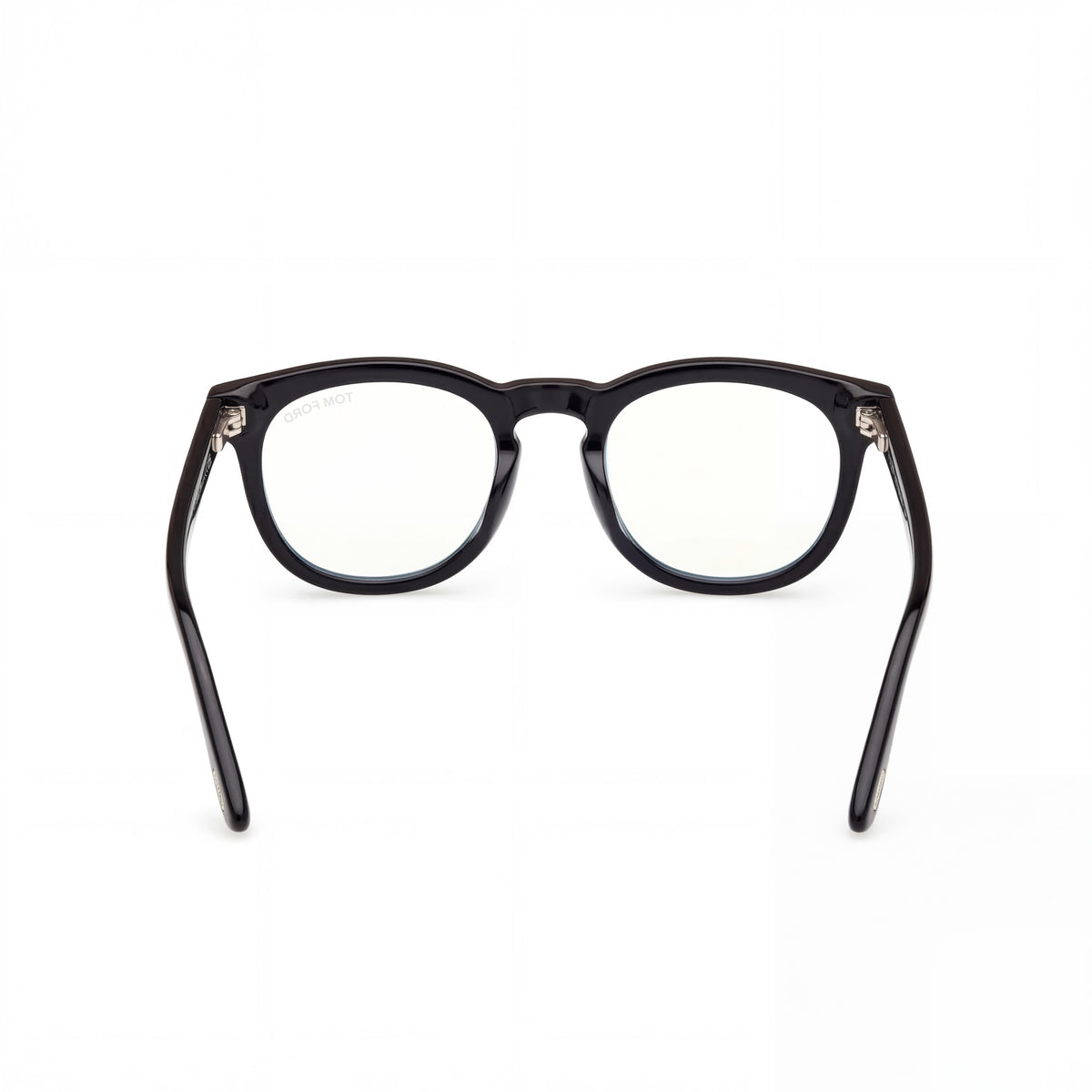 Tom Ford Ft5993-b Shiny Black - Smoke Round Eyeglasses Unisex, Photo 4