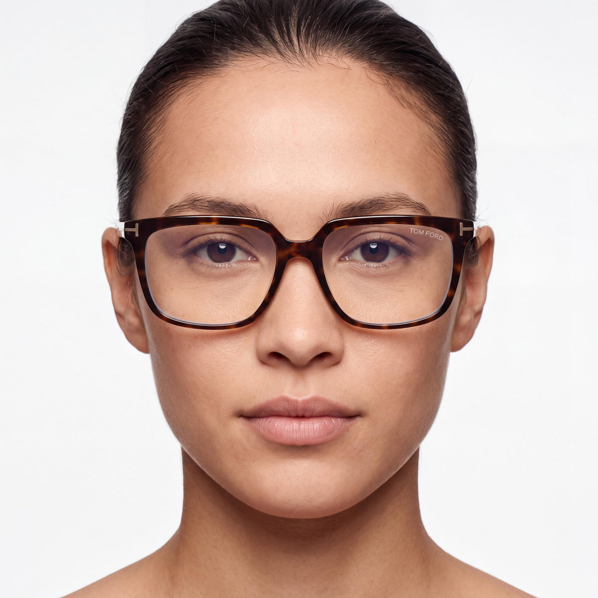 Gafas rectangulares unisex Tom Ford Ft6039-b Dark Havana, 54mm, Photo 3