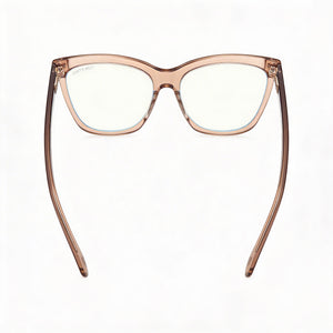 Tom Ford Ft6042-b Square Eyeglasses Unisex — side view, Beige Black temples