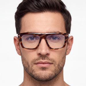 Tom Ford Ft6059-b Rectangle Eyeglasses Unisex — interior view, Polycarbonate demo lenses