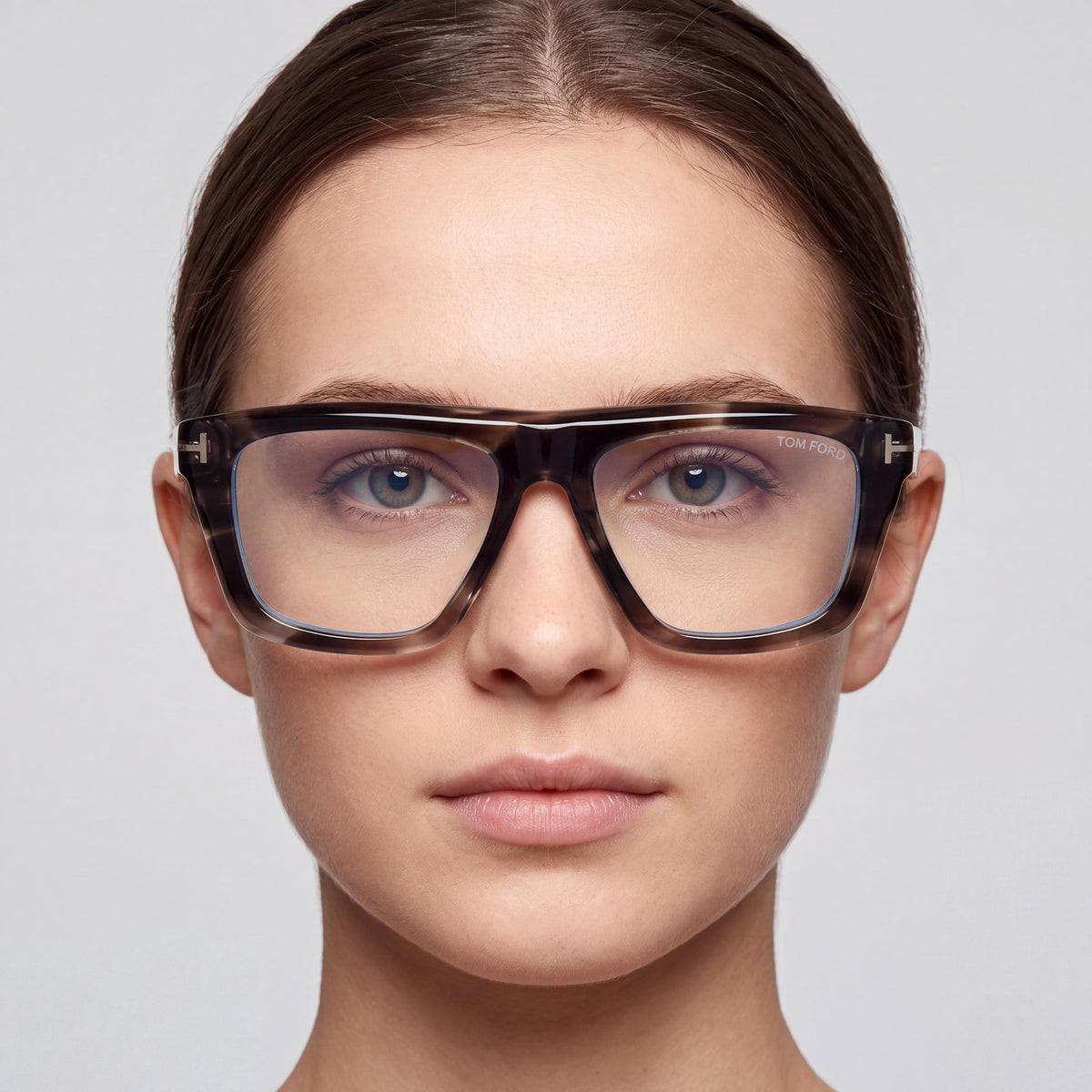 Tom Ford Ft6059-b Coloured Havana Rectangle Eyeglasses Unisex, 54mm, Photo 5