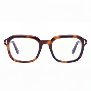 Tom Ford Ft6060-b Square Eyeglasses Unisex — front view, Blue Filter Plastic