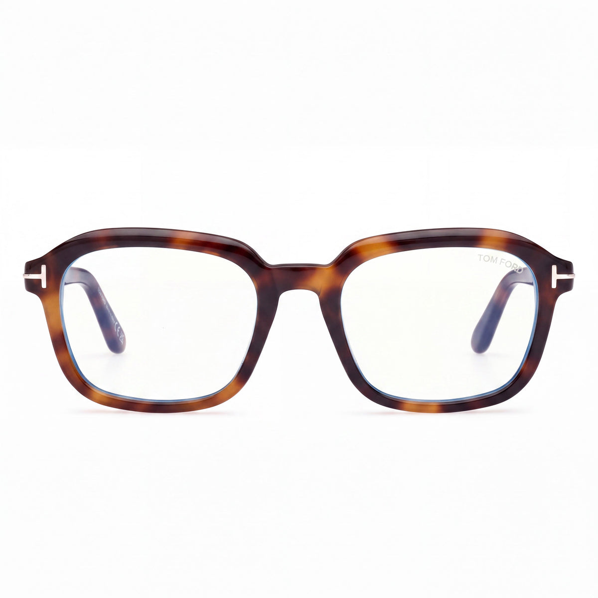 Gafas Unisex Tom Ford Ft6060-b, Montura de Plástico Habana Rubia con Filtro Azul, Cristales Negros 53-20-145, Photo 2