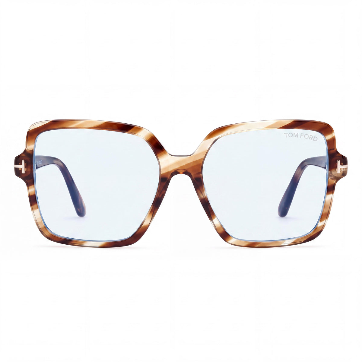 Tom Ford FT6063-B Coloured Havana Rectangle Eyeglasses Unisex, 56mm, Photo 2