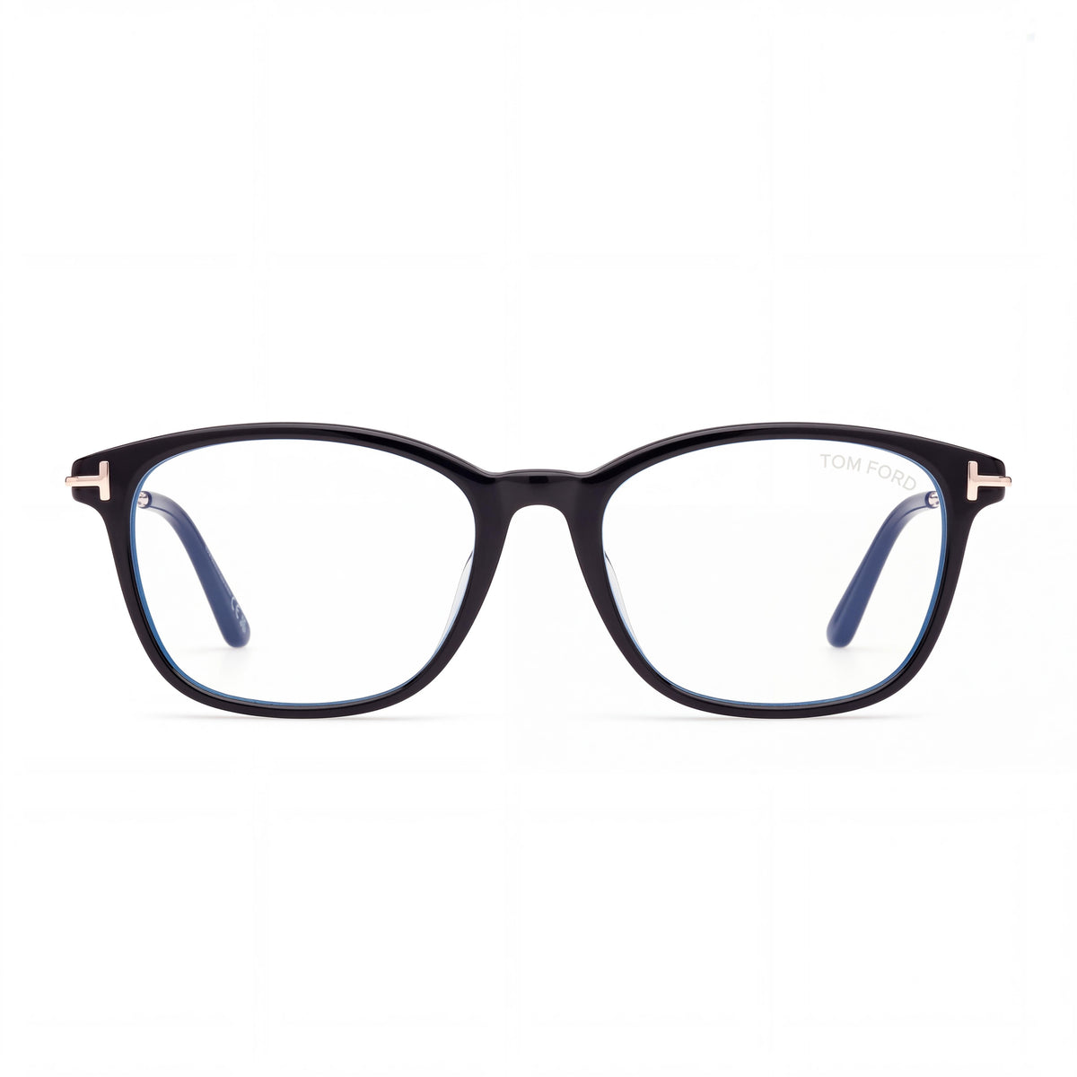 Tom Ford 6105-d-b Unisex Cuadrados Sin Montura Azul Filtro Montura de Plástico Negro Brillante 54/18/140, Photo 2