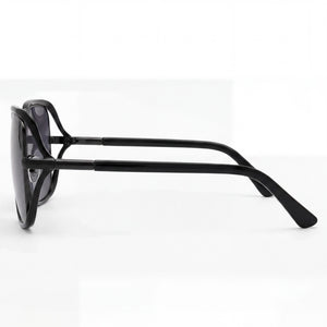 Tom Ford Goldie FT1092 Rectangle Sunglasses Unisex — side view, Non-Polarized Smoke lens