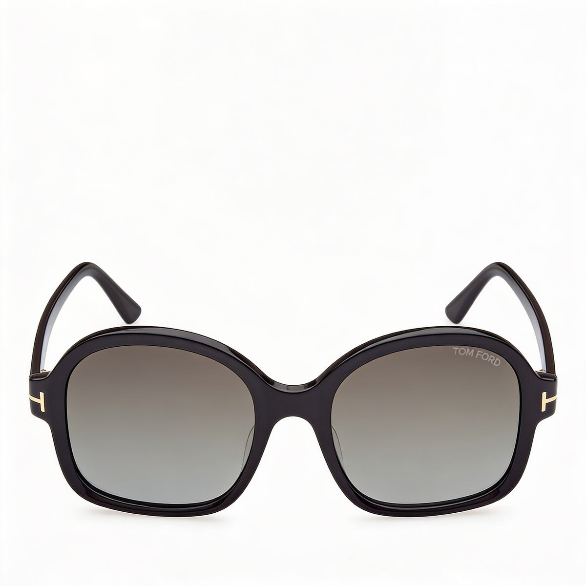 Gafas de sol Tom Ford Hanley cuadradas en negro brillante para mujer, 57 mm, Photo 2