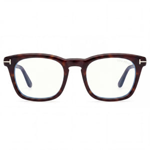 Tom Ford Rectangle Eyeglasses for Men — front view, Stainless Steel