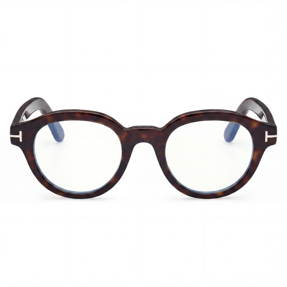 Gafas redondas unisex Tom Ford Dark Havana, filtro azul de plástico 49 mm, Photo 2