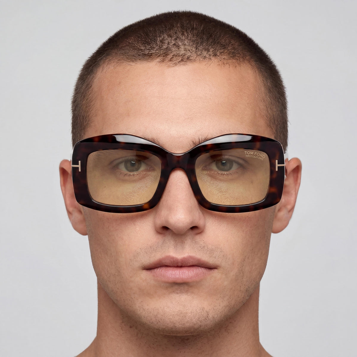 Tom Ford Modern Dark Havana Rectangle Sunglasses for Men, 53mm, Photo 4