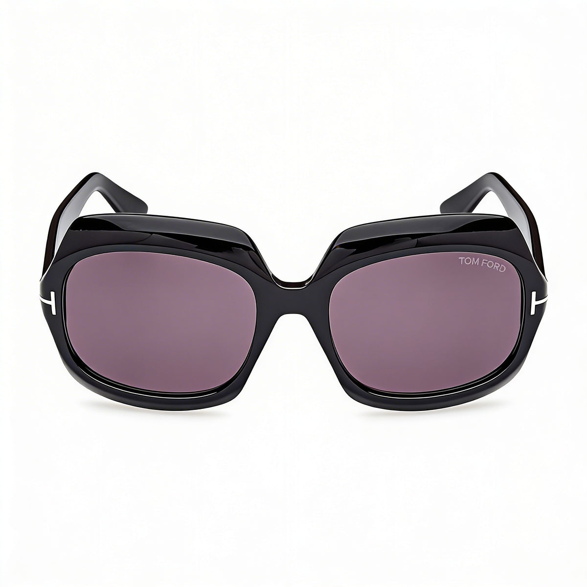 Tom Ford REN FT1155 Shiny Black Square Sunglasses Unisex, 60mm, Photo 2