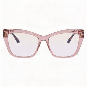 Tom Ford TF5826-B Cat Eye Eyeglasses for Women — front view, Pantographed Plastic