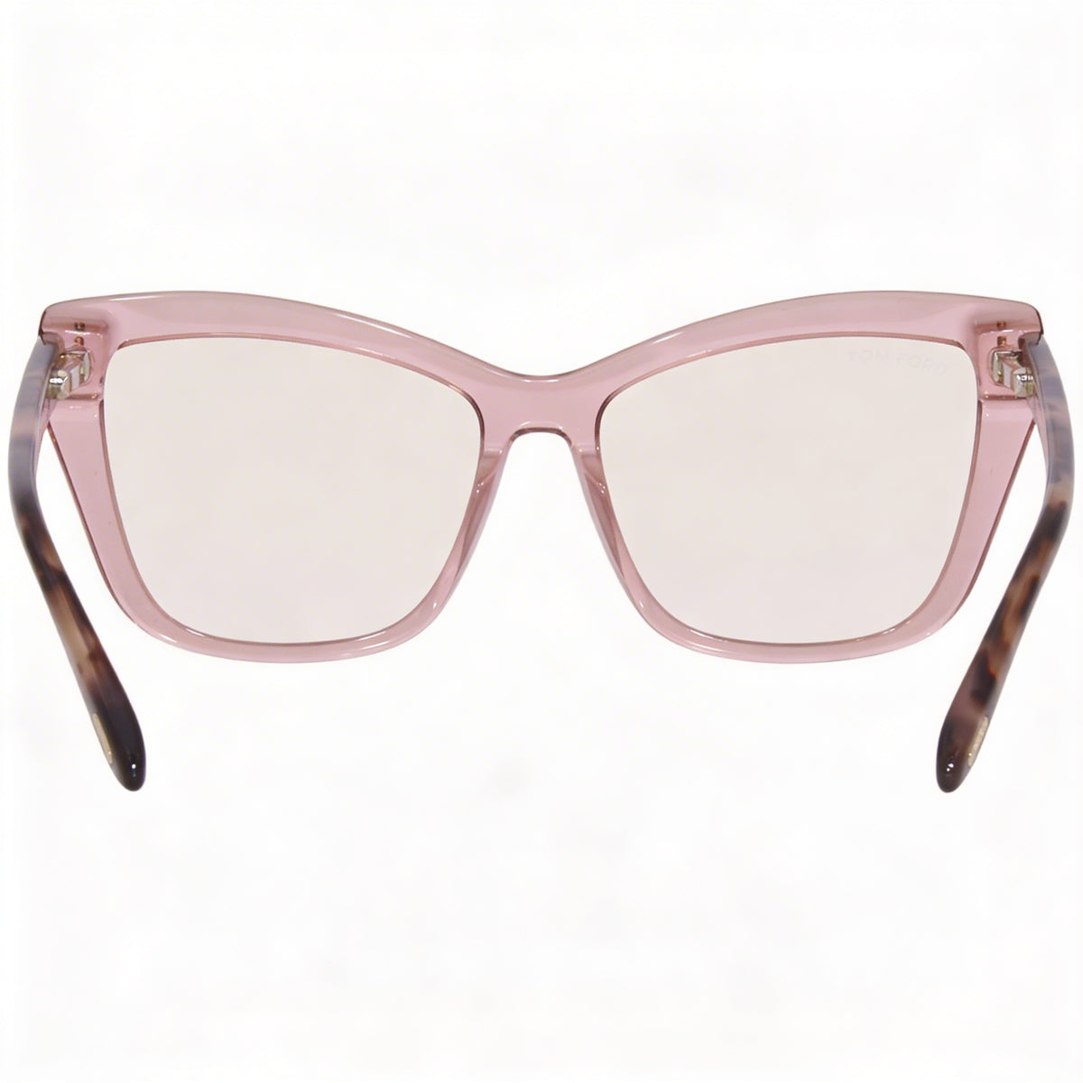 Tom Ford TF5826-B Shiny Transparent Rose Cat Eye Eyeglasses for Women, Photo 3