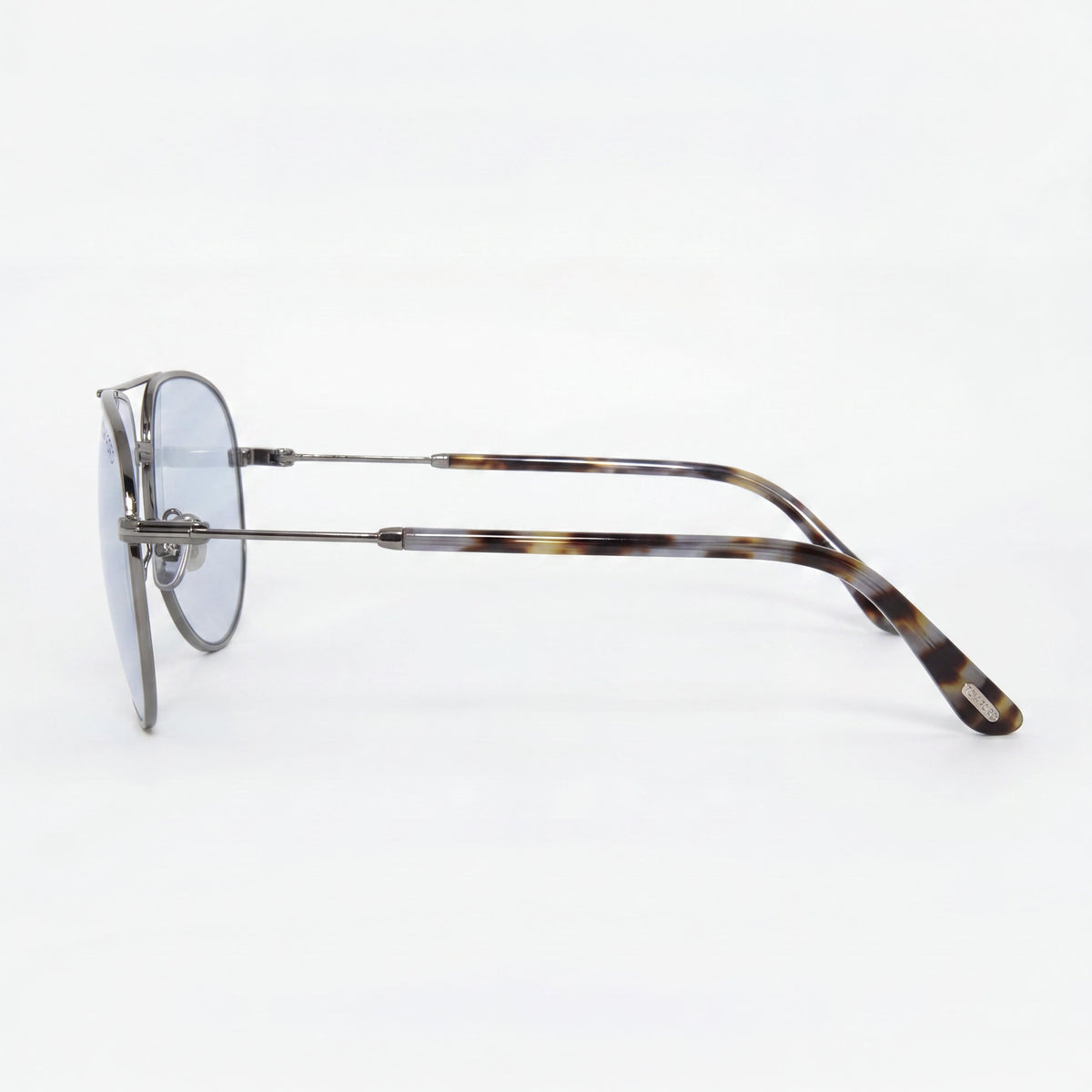 Tom Ford TF5829-B Shiny Dark Gunmetal Aviator Eyeglasses for Men, 57mm, Photo 3