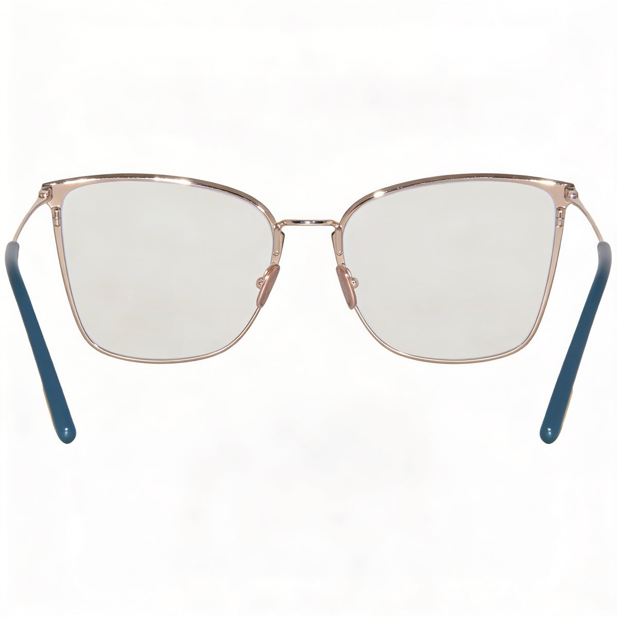 Tom Ford TF5839-B Blue Square Eyeglasses for Women, Metal 56mm, Photo 2