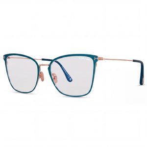Tom Ford TF5839-B Gold Cat Eye Eyeglasses for Women, Metal frame