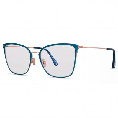 Tom Ford TF5839-B Gold Cat Eye Eyeglasses for Women, Metal frame
