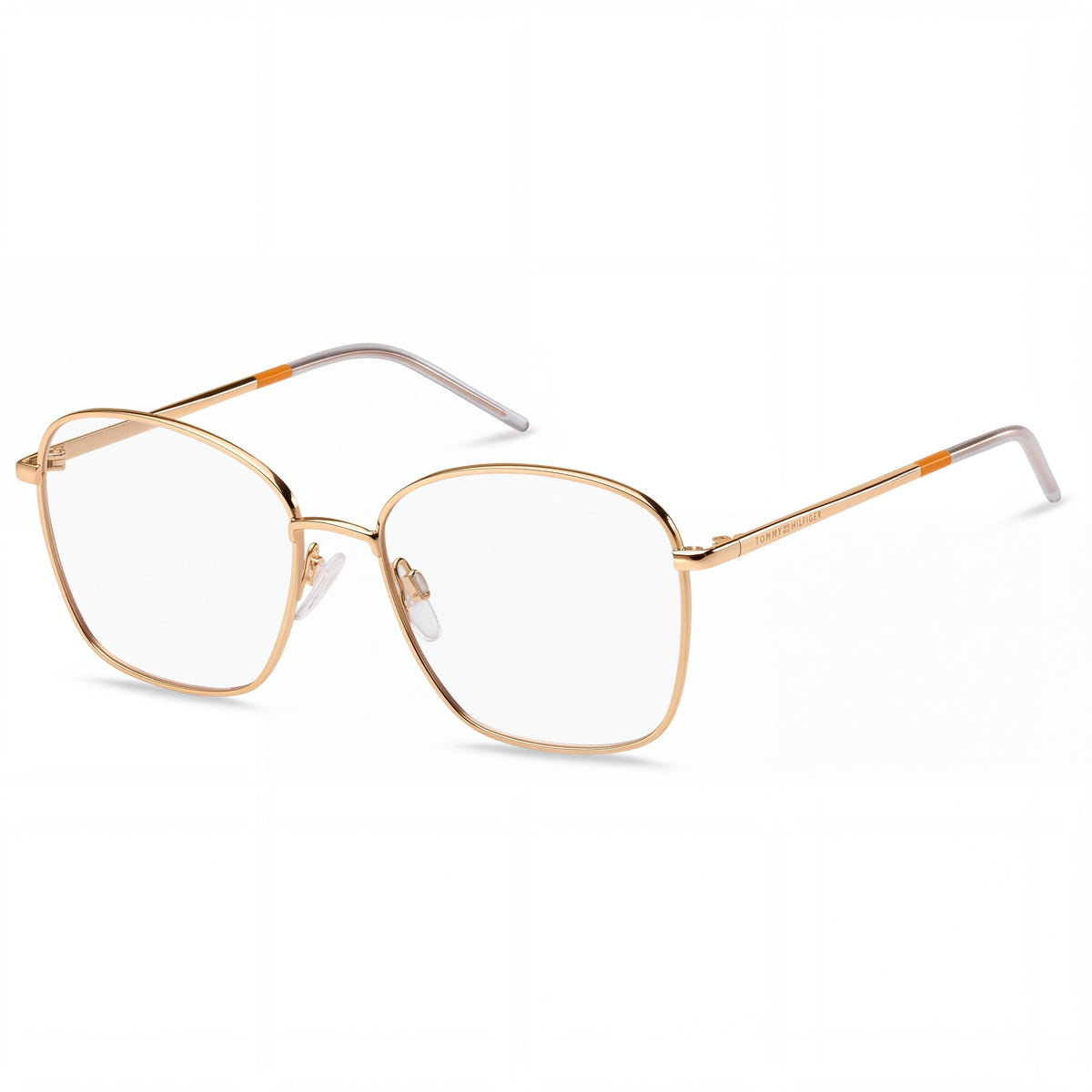 Tommy Hilfiger 102085 Gold Copper Square Eyeglasses for Women, 53mm, Photo 1