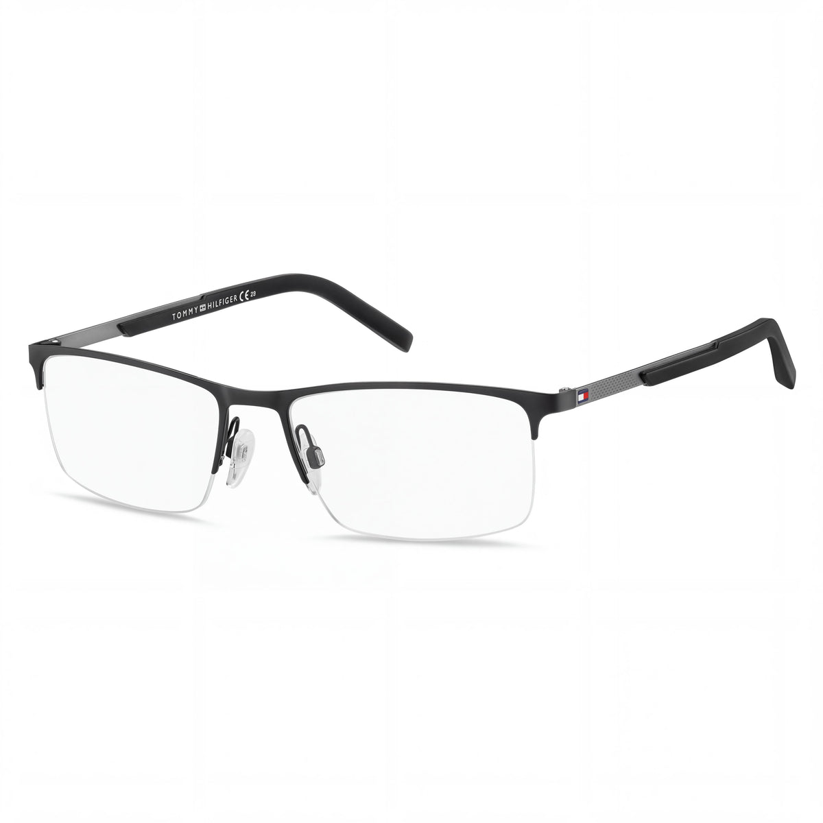 Tommy Hilfiger 102702 Rectangle Eyeglasses Unisex, 57mm, Photo 1