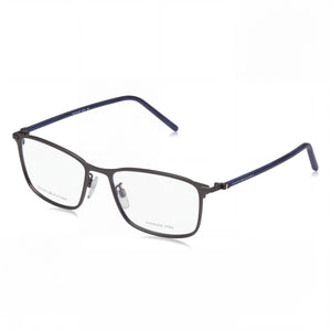 Tommy Hilfiger 106917 Silver Rectangle Eyeglasses for Men, Alloy Steel frame