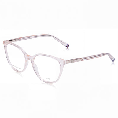Tommy Hilfiger 1964 Pink Cat Eye Eyeglasses for Unisex, Acetate frame