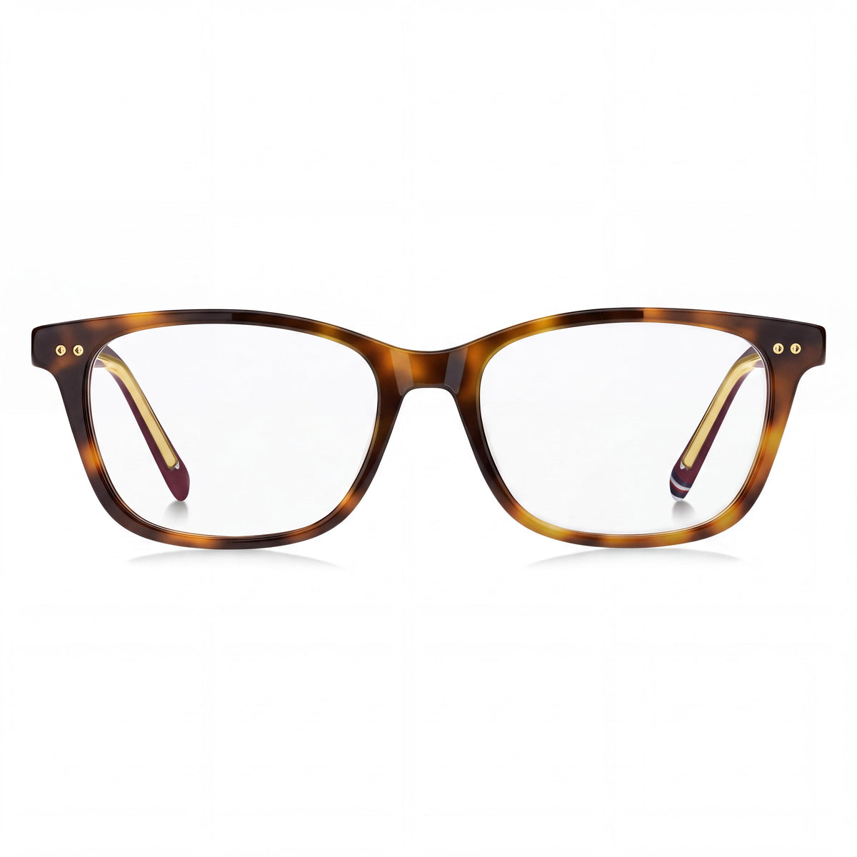 Tommy Hilfiger 2162 Havana Brown Rectangle Eyeglasses Unisex, 51mm, Photo 2