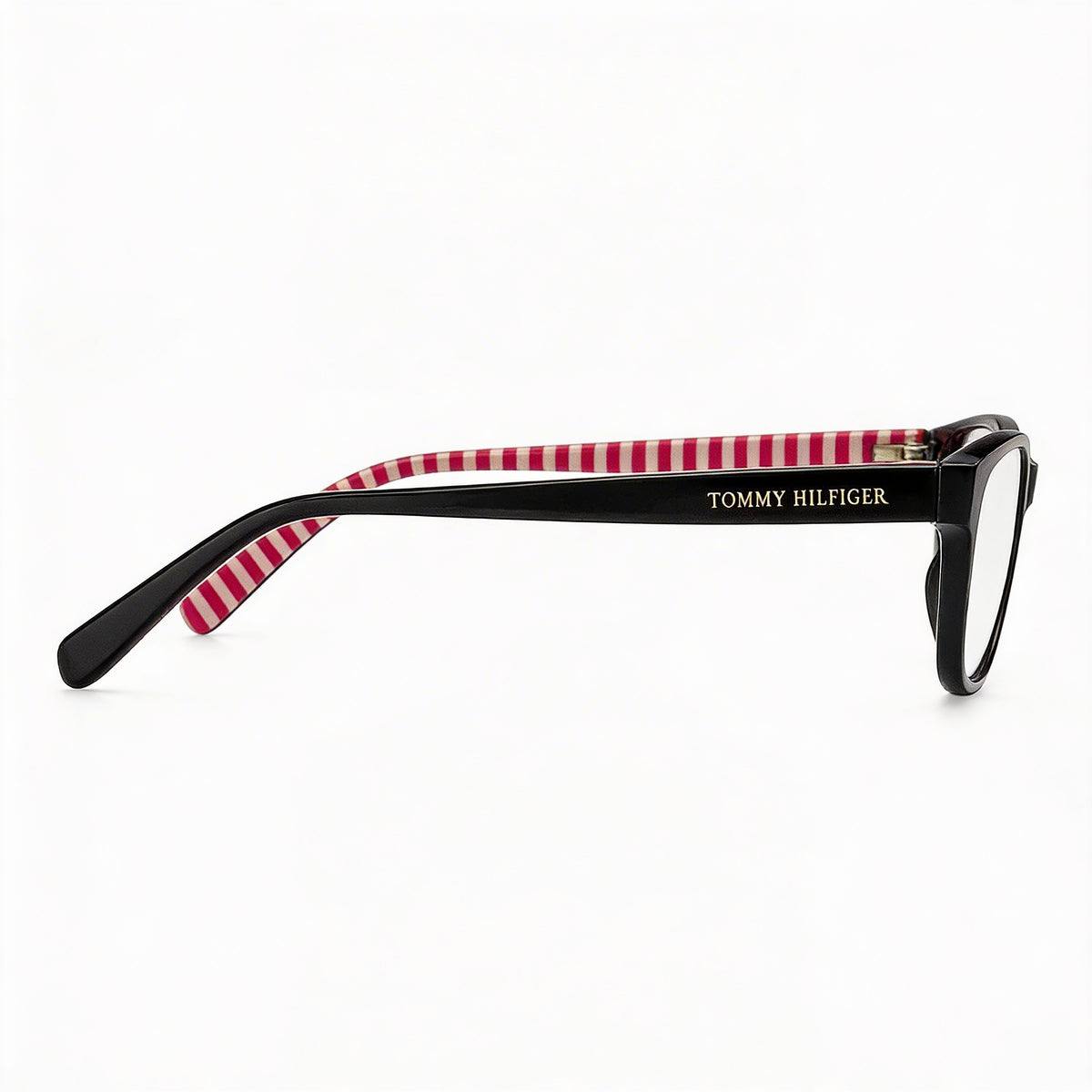 Gafas graduadas rectangulares negras Tommy Hilfiger TH 2008 para hombre, acetato 52 mm, Photo 3