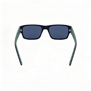 Tommy Hilfiger Rectangle Sunglasses Men — side view, Non-Polarized Blue lens