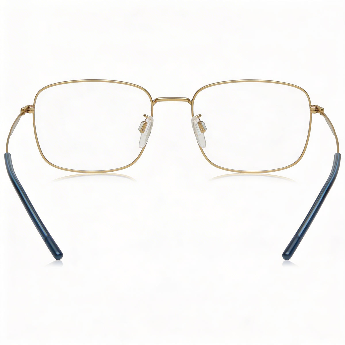 Gafas Tommy Hilfiger rectangulares casuales en oro mate para hombre, Photo 3