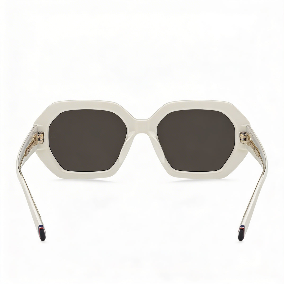 Tommy Hilfiger Casual. Gafas de sol cuadradas blancas para mujer, 52 mm, Photo 3