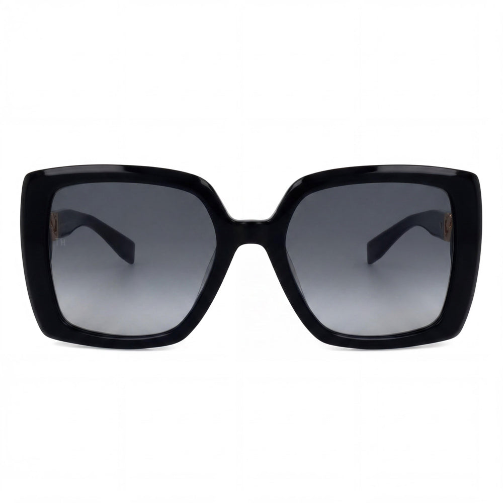 Tommy Hilfiger Classic Rectangle Sunglasses for Women — front view, Acetate frame