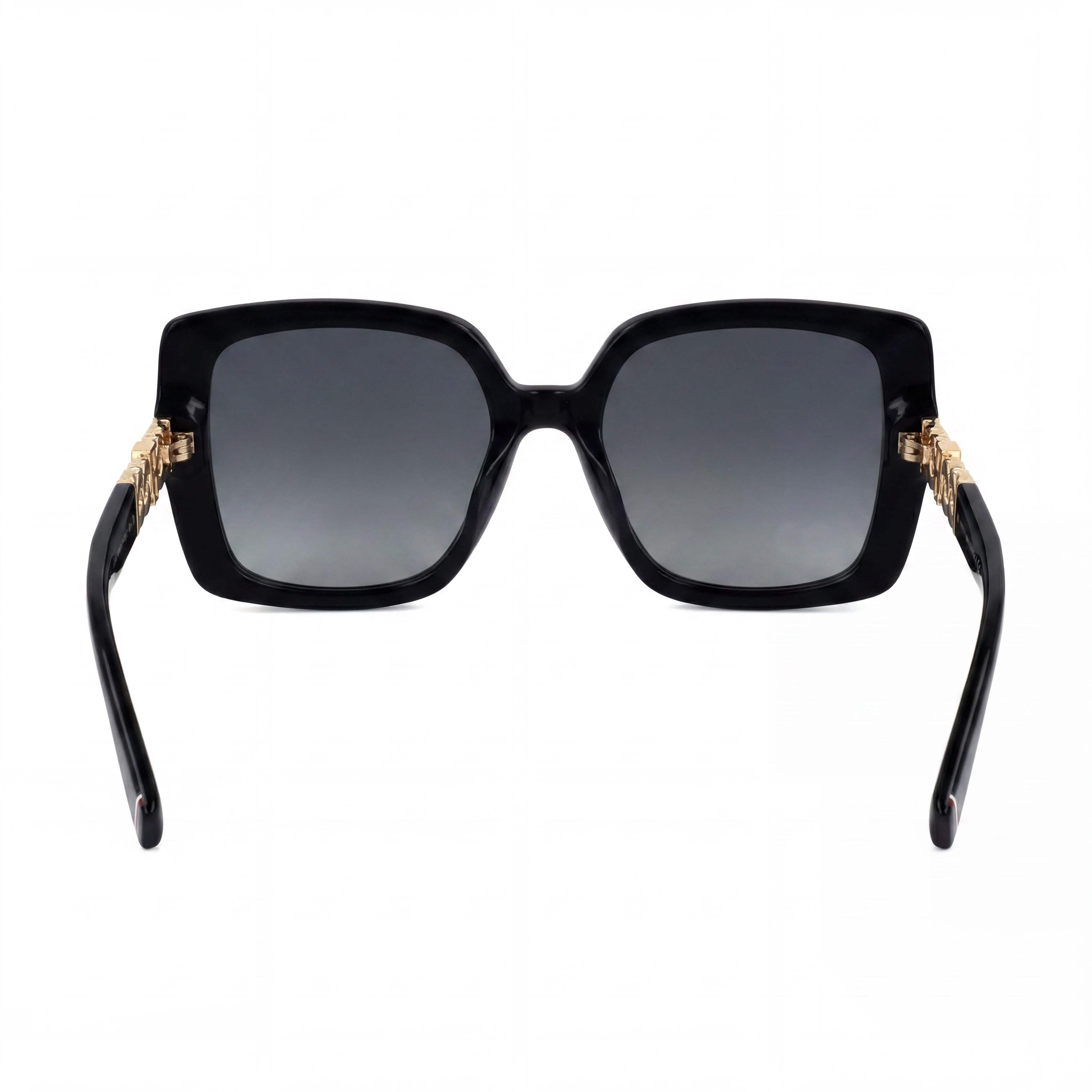 Tommy Hilfiger Classic Black Grey Rectangle Sunglasses for Women, 54mm, Photo 4