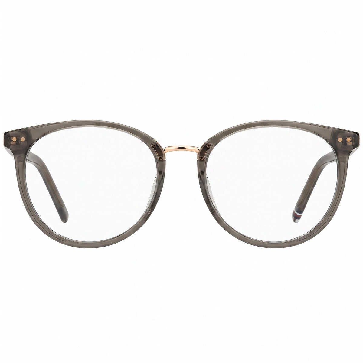 Gafas graduadas ovaladas clásicas grises Tommy Hilfiger unisex, 50 mm, Photo 2