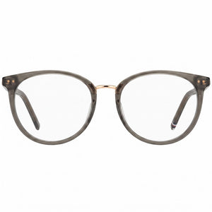 Tommy Hilfiger Classic Oval Eyeglasses Unisex — front view, Magnesium