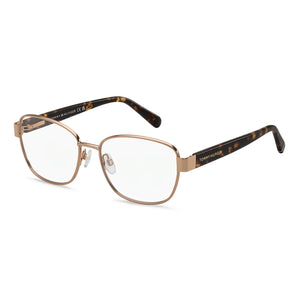 Tommy Hilfiger Gold Rectangle Eyeglasses for Women, Alloy Steel frame