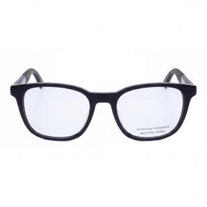 Tommy Hilfiger Rectangle Eyeglasses for Men — front view, Acetate