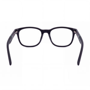 Tommy Hilfiger Rectangle Eyeglasses for Men — interior view, Polycarbonate demo lenses