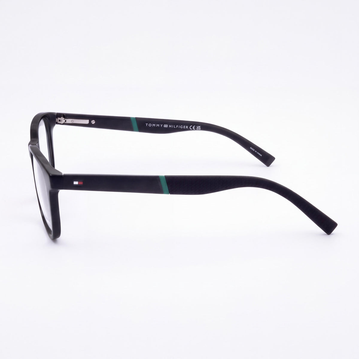 Tommy Hilfiger Blue Grey Rectangle Eyeglasses for Men, Photo 3