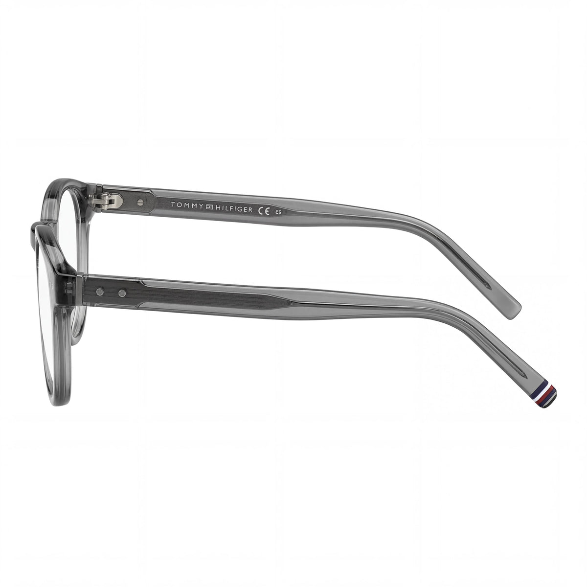 Gafas Tommy Hilfiger Casual para hombre, montura de acetato gris, ancho de lente: 50 mm, ancho de puente: 21 mm, longitud de patilla: 150 mm, Photo 2