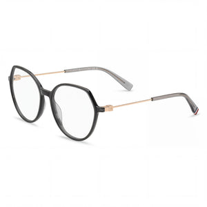 Tommy Hilfiger Gray Round Eyeglasses for Women, Polyamide frame