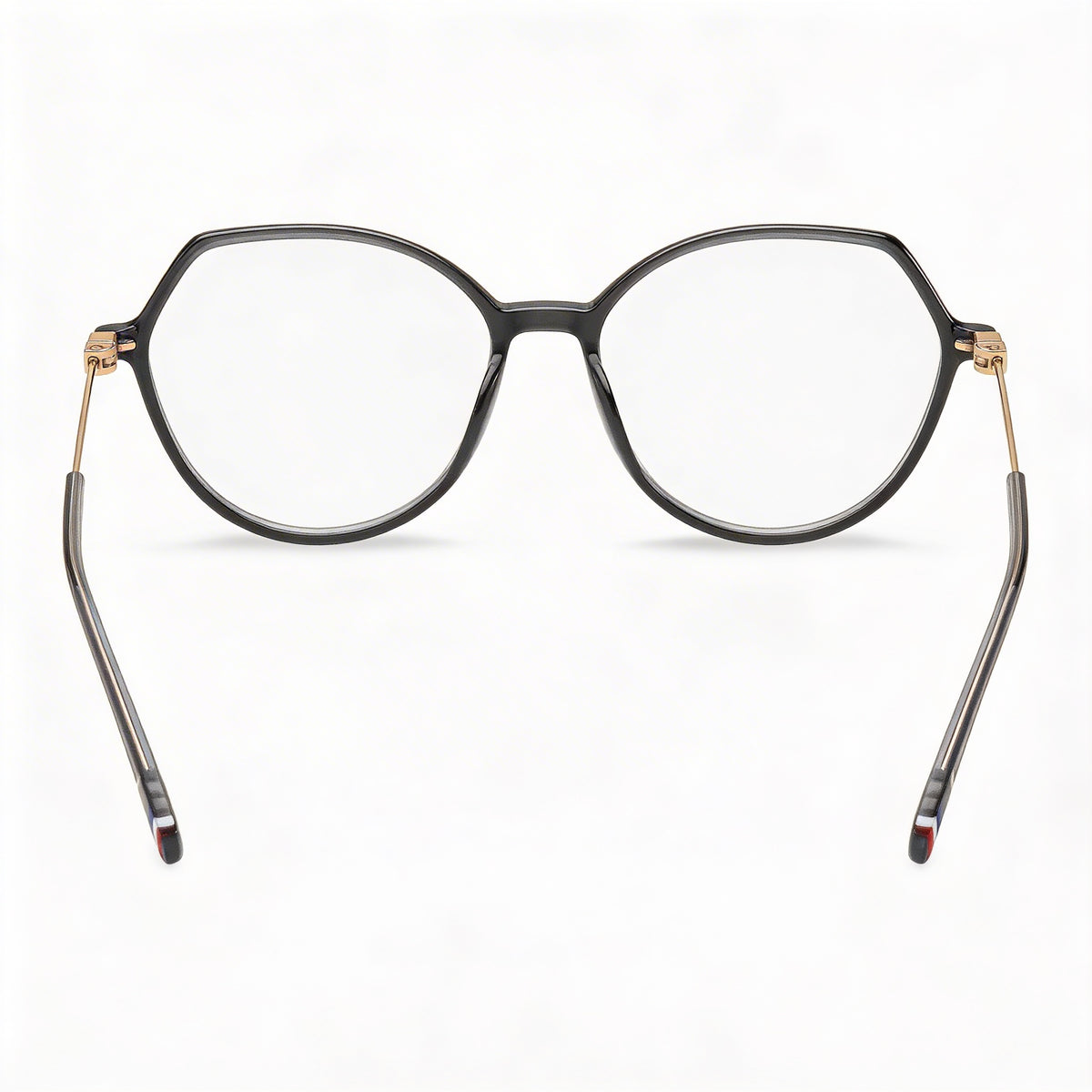 Gafas graduadas Tommy Hilfiger redondas geométricas grises para mujer, 54 mm, Photo 4