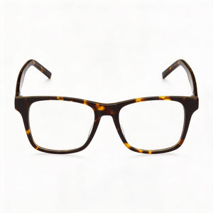Tommy Hilfiger Rectangle Eyeglasses for Men — front view, Acetate