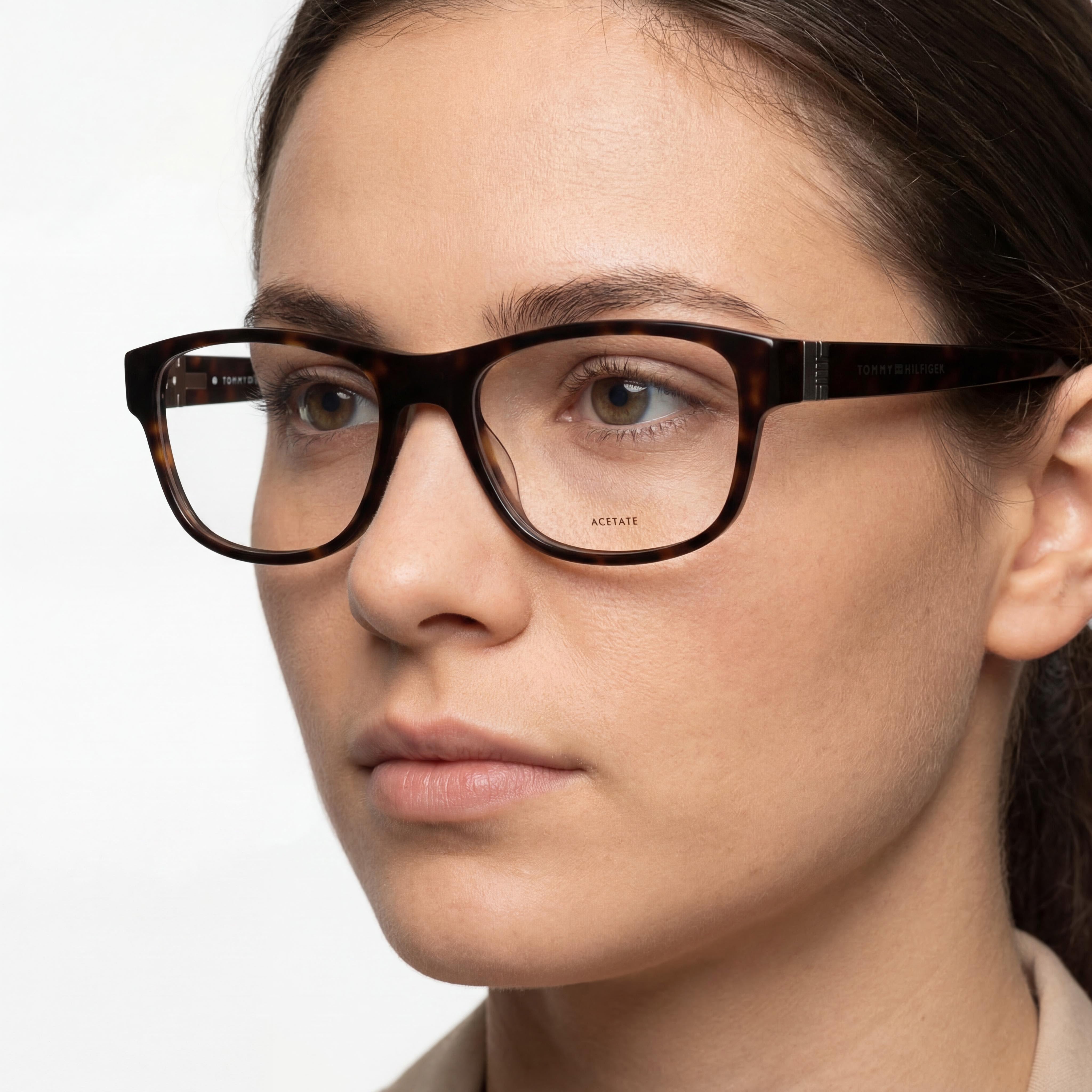 Gafas de sol Tommy Hilfiger Havana Rectangulares Unisex, Acetato 54mm, Photo 3