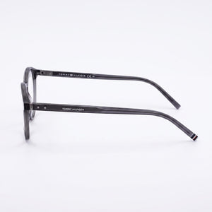 Tommy Hilfiger Modern Round Eyeglasses Unisex — front view, Acetate