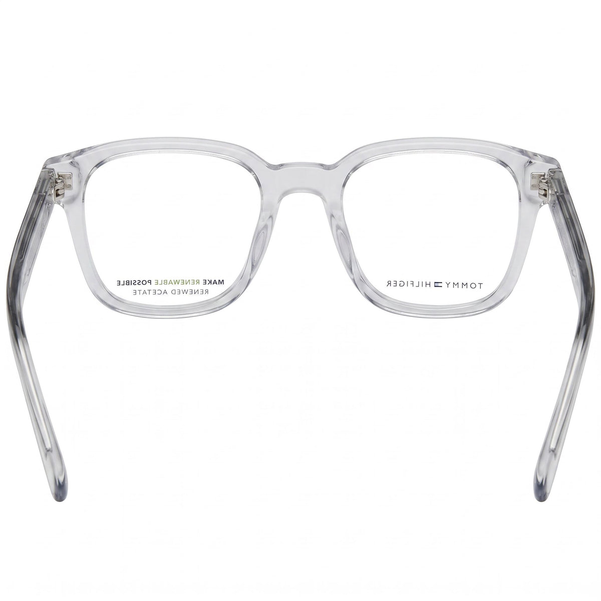 Tommy Hilfiger Modern Grey Square Eyeglasses for Women, Acetate 50mm, Photo 3