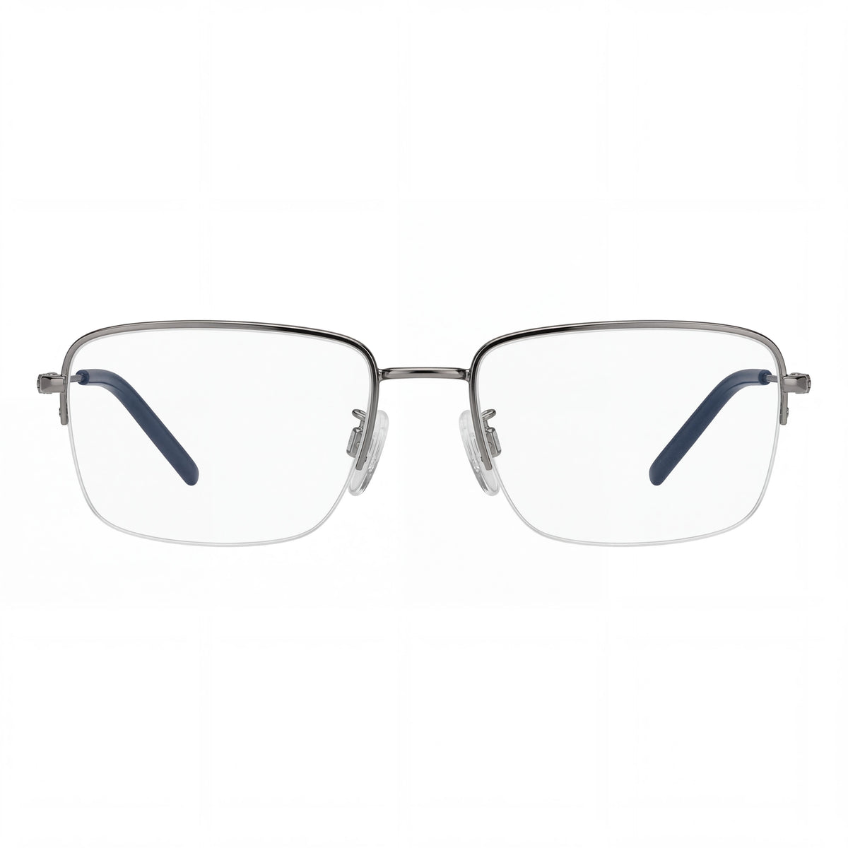 Tommy Hilfiger Modern Ruthenium Rectangle Eyeglasses for Men, 56mm, Photo 2