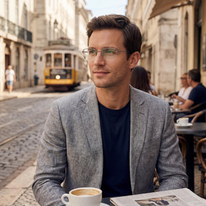 Tommy Hilfiger Modern Silver Eyeglasses Men — lifestyle wear, prescription-ready daily wear